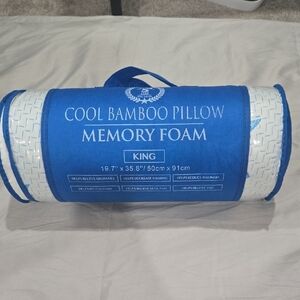 Cool Bamboo Memory Foam Pillow - King Size